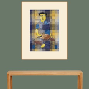 ORIGINAL ARTWORK ACRYLIC ON FABRIC