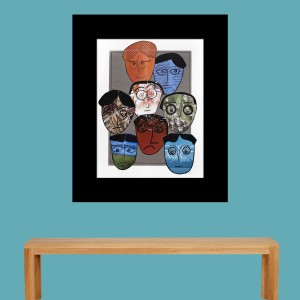 ORGINAL ART WORK PAPER COLLAGE