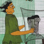 ORIGINAL ARTWORK ACRYLIC ON FABRIC