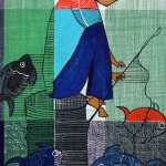 ORIGINAL ARTWORK ACRYLIC ON FABRIC