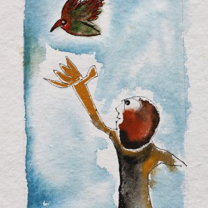 WATERCOLOUR ON PAPER ARTPRINT