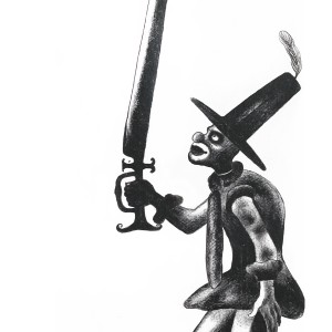 CHARCOAL ON PAPER ARTPRINT