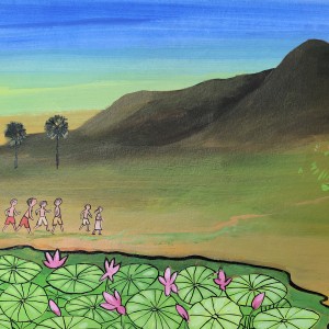ACRYLIC ON PAPER ARTPRINT