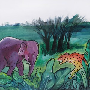 ACRYLIC ON PAPER ARTPRINT