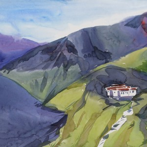 WATERCOLOUR ON PAPER ARTPRINT