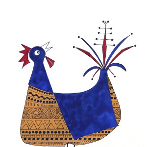 ACRYLIC ON PAPER ARTPRINT