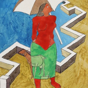 WATERCOLOUR ON PAPER ARTPRINT