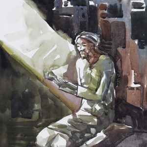 WATERCOLOUR ON PAPER ARTPRINT