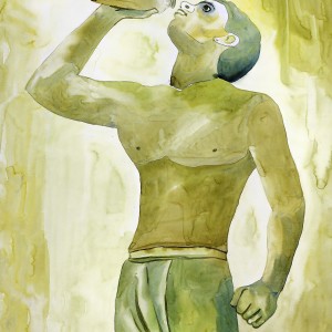 WATERCOLOUR ON PAPER ARTPRINT