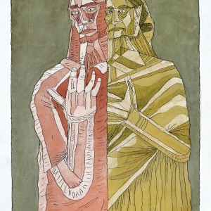 WATERCOLOUR ON PAPER ARTPRINT
