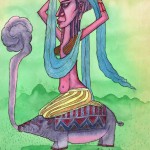 WATER COLOR ON PAPER ART PRINT