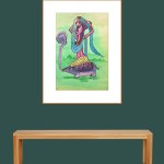 WATER COLOR ON PAPER ART PRINT
