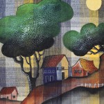 ORIGINAL ARTWORK ACRYLIC ON FABRIC