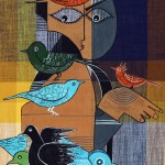 ORIGINAL ARTWORK ACRYLIC ON FABRIC