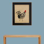 ORIGINAL ARTWORK WITH BLACK MAT