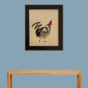 ORIGINAL ARTWORK WITH BLACK MAT