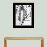 CHARCOAL ON PAPER ARTPRINT