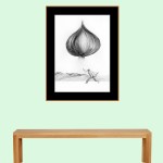 PENCIL DRAWING ON PAPER ARTPRINT