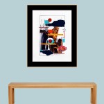 PAPER COLLAGE ART PRINT