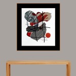 PAPER COLLAGE ART PRINT