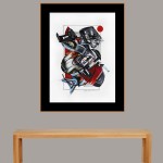 PAPER COLLAGE ART PRINT