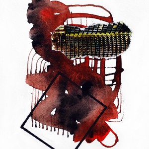 ORIGINAL ART WORK PAPER COLLAGE