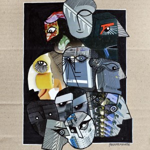 ORIGINAL ARTWORK PAPER COLLAGE