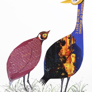 ORIGINAL ARTWORK PAPER COLLAGE