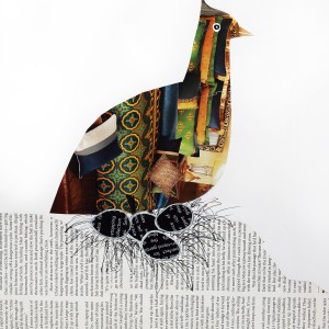 ORIGINAL ART WORK PAPER COLLAGE