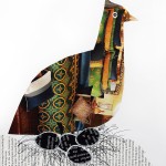 ORIGINAL ART WORK PAPER COLLAGE