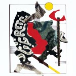 ORIGINAL ARTWORK PAPER COLLAGE