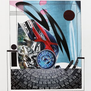 ORIGINAL ARTWORK PAPER COLLAGE
