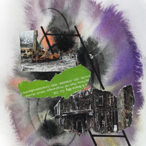 ORIGINAL ARTWORK PAPER COLLAGE