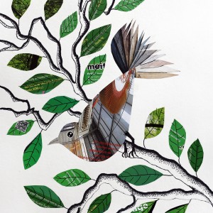 ORIGINAL ARTWORK PAPER COLLAGE