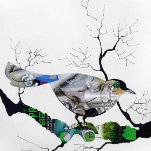 ORIGINAL ART WORK PAPER COLLAGE