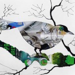 ORIGINAL ART WORK PAPER COLLAGE