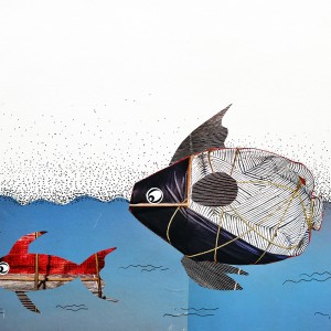 ORIGINAL ARTWORK PAPER COLLAGE